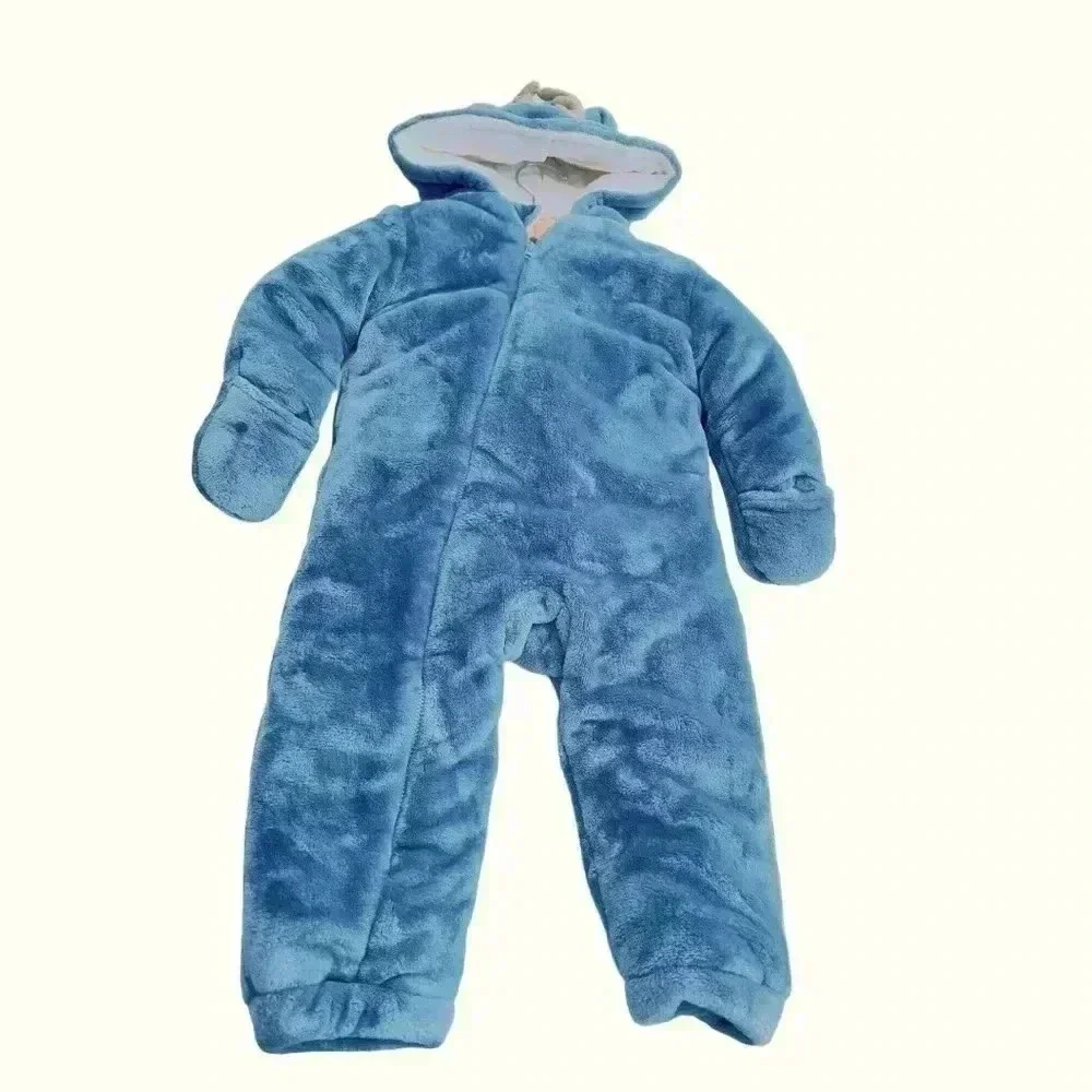 Koala Baby Infant 1-piece Fleece Jumper•Blue•Size 12-18 Months•Preowned•